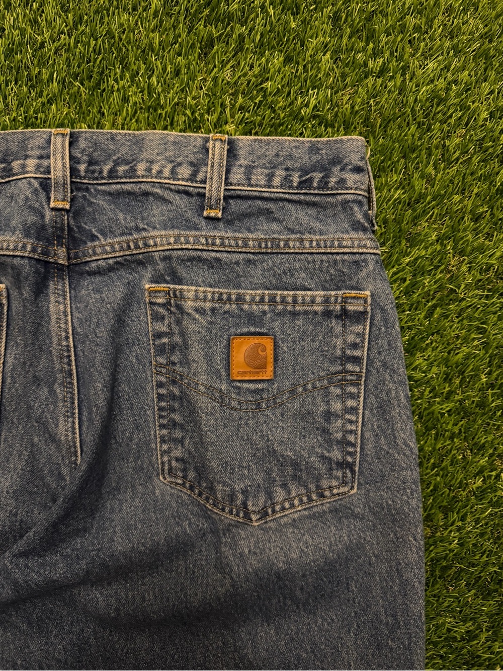 Carhartt dark wash blue jeans